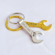 Wrench Bottle Opener Keychain : Handyman Gift