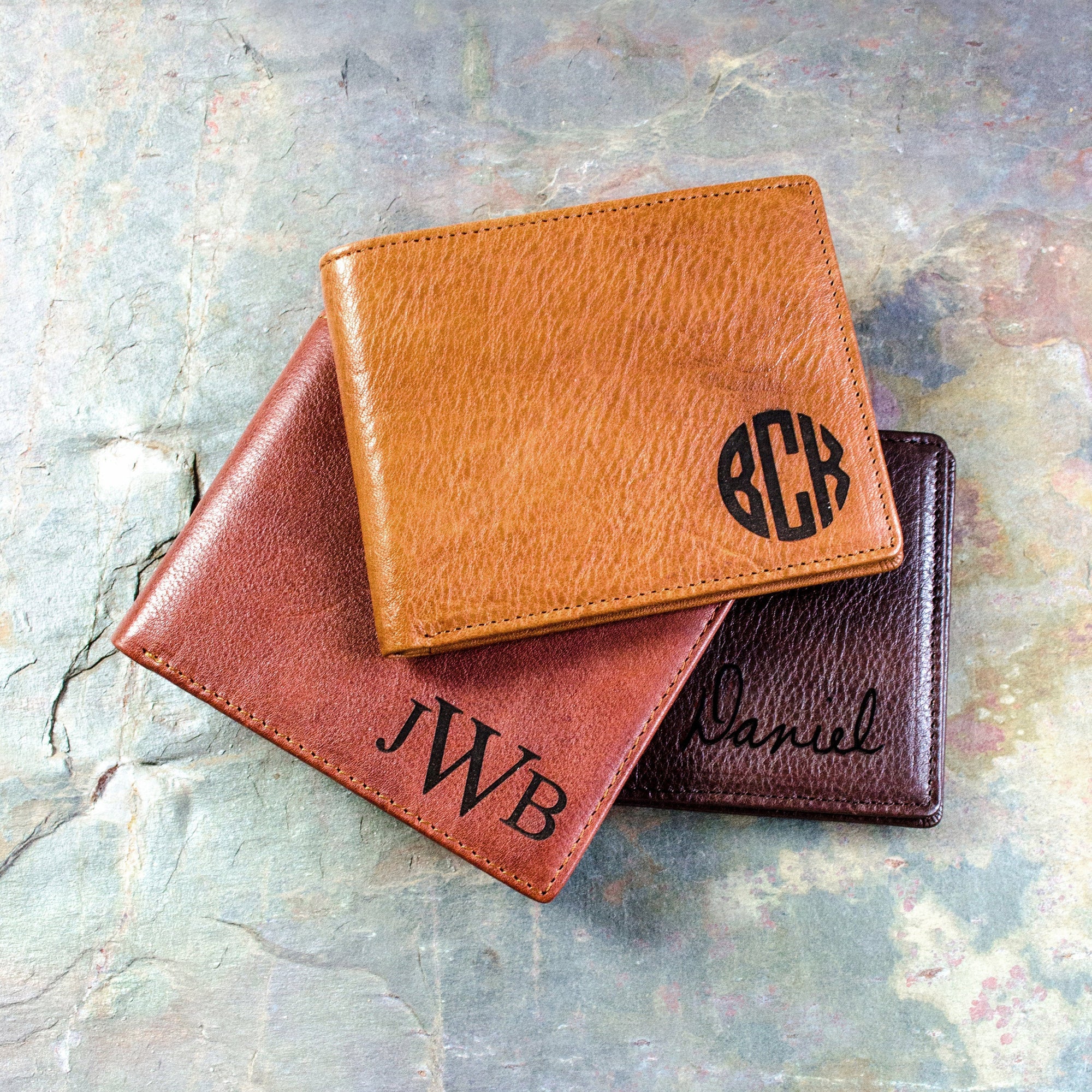 Custom Hand Painted Initials Wallet- Buyer Provides Wallet