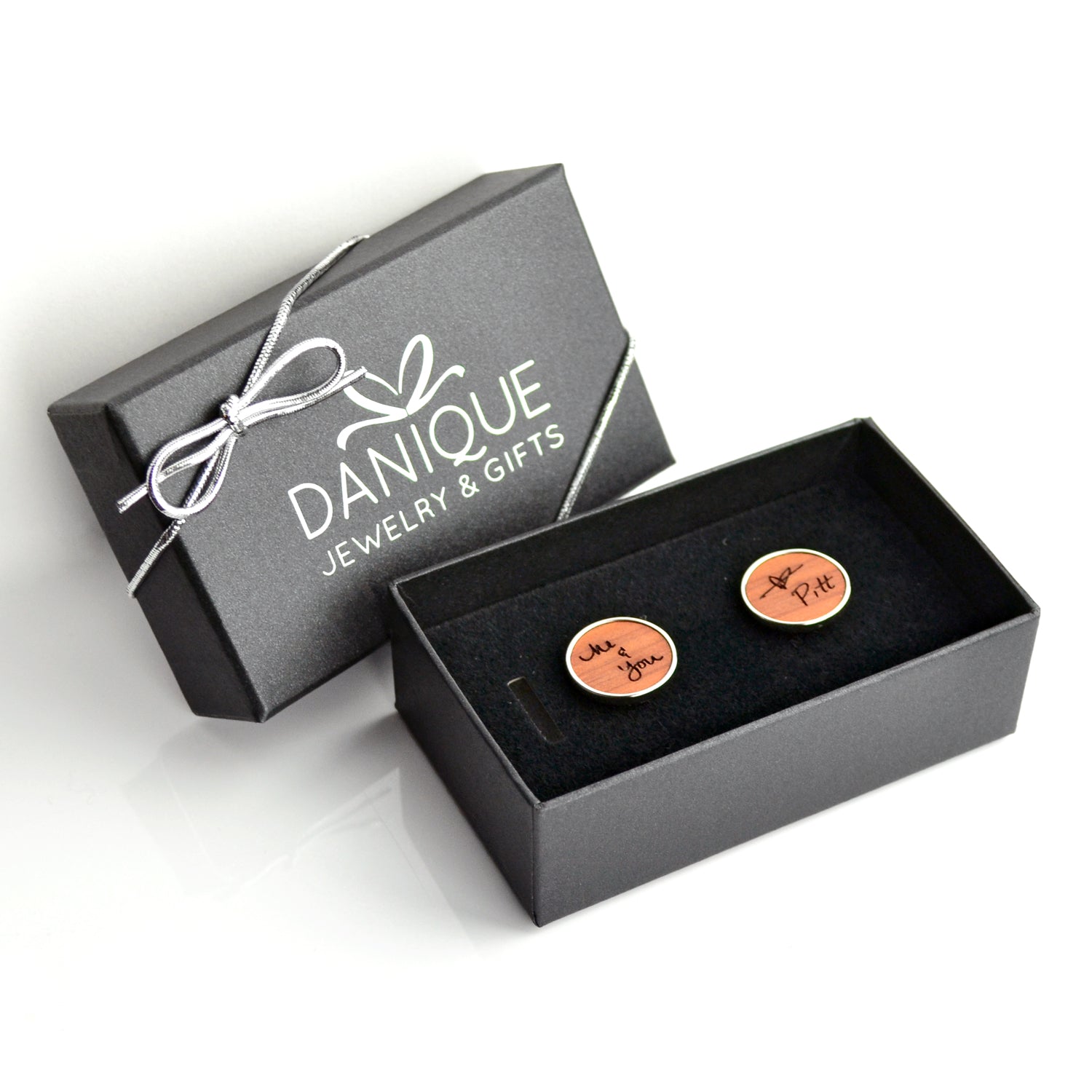 Gifting ready! Gift cufflinks for a college grad, recently promoted, husband, valentine's day, father's day, birthdays, 5th anniversary or any holiday. Each pair of cufflinks comes in our signature Danique Jewelry & Gifts box. 